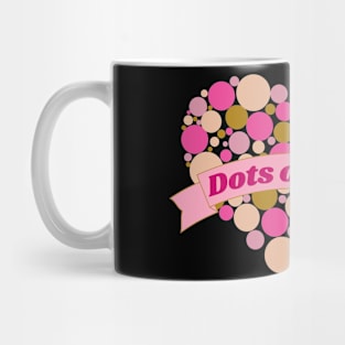 Colorful Dots of Love Heart Mug